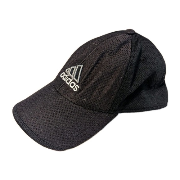 Adidas Men's Elite Baseball Cap Polyester Stripe Logo Hat Black/Phantom One Size - Picture 3 of 9